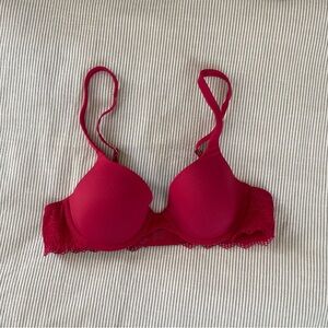 Soma Vibrant Fushia Pink Underwire Lace Bra